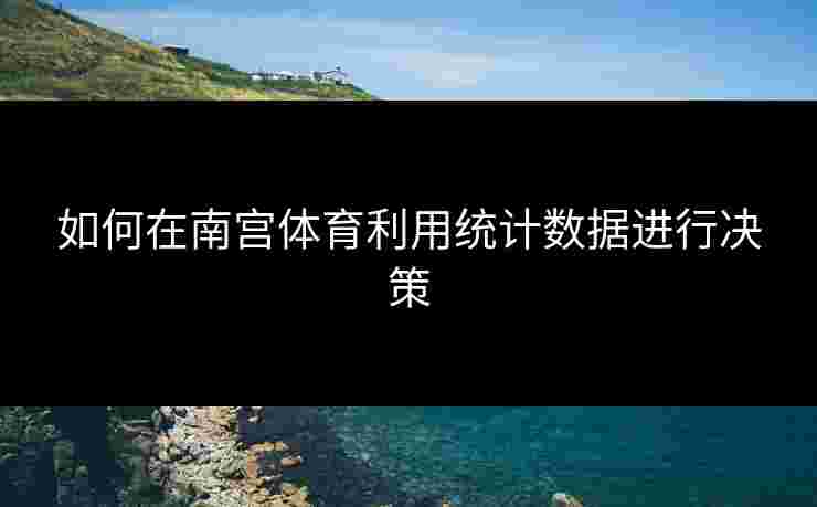 如何在南宫体育利用统计数据进行决策