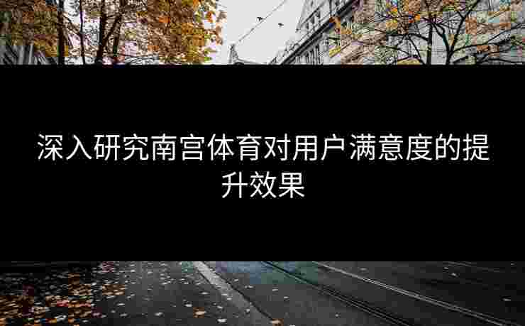 深入研究南宫体育对用户满意度的提升效果